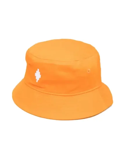 Marcelo Burlon Cappello Da Sole in Cotone Con Logo Ricamato