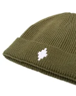 Marcelo Burlon Cappello in Maglia a Coste Con Logo Ricamato - Image 2