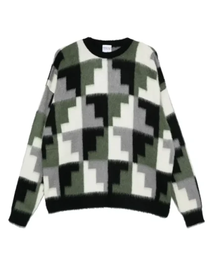 Marcelo Burlon County of Milan Maglione Damier Aop