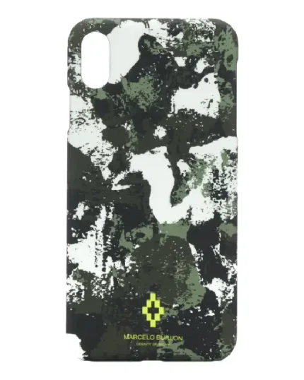 Marcelo Burlon Custodia per iPhone Xs Max Con Stampa Mimetica