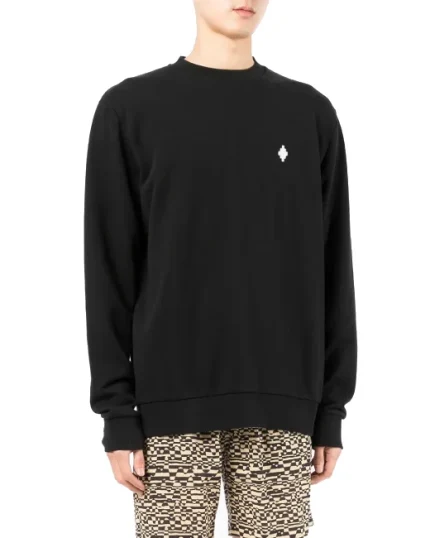 Marcelo Burlon Felpa in Cotone Con Stampa Logo