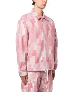 Marcelo Burlon Giacca Camicia Con Stampa Geometrica