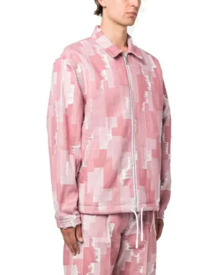 Marcelo Burlon Giacca Camicia Con Stampa Geometrica