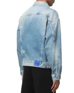 Marcelo Burlon Giacca DI Jeans Con Piume Ricamate - Image 2
