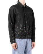 Marcelo Burlon Giacca DI Jeans Con Schizzi DI Dolore - Image 2