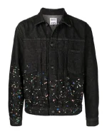 Marcelo Burlon Giacca DI Jeans Con Schizzi DI Dolore - Image 5