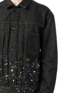 Marcelo Burlon Giacca DI Jeans Con Schizzi DI Dolore - Image 4