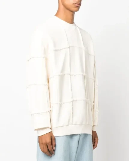 Marcelo Burlon Maglione Girocollo Con Cuciture Dettagliate