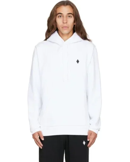 Marcelo Burlon Men’s White Cross Hoodie