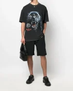 Marcelo Burlon County of Milan Logo-Embroidered Track Shorts - Image 4