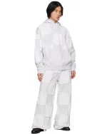 Marcelo Burlon Gray Cross Inside Out Hoodie - Image 4