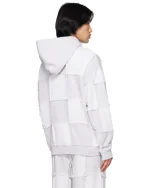 Marcelo Burlon Gray Cross Inside Out Hoodie - Image 3