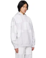 Marcelo Burlon Gray Cross Inside Out Hoodie - Image 2