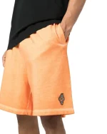 Marcelo Burlon Logo Patch Knee-Length Shorts - Image 4