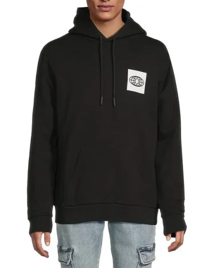 Marcelo Burlon Men’s Black Cotton Hoodie
