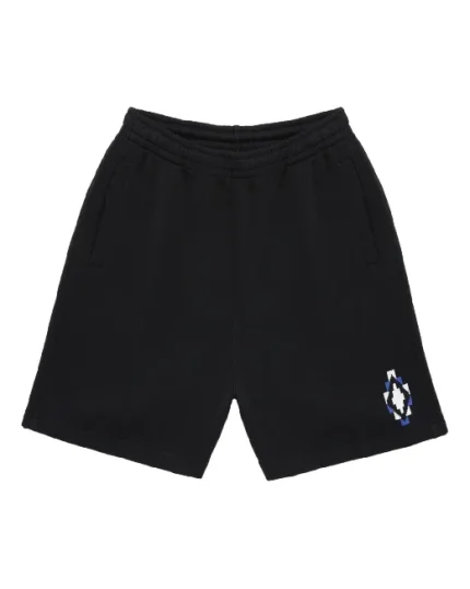 Marcelo Burlon Pantaloncini Da Tuta in Cotone Bandana Cross