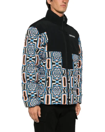 Marcelo Burlon Piumino Trapuntato Stampato