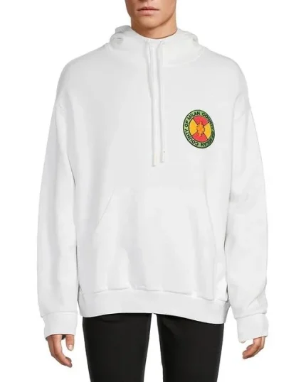 Marcelo Burlon Men’s White Cotton Hoodie